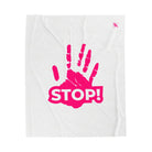 Stop! Handprint | Mix & Match Fun-Flirty Lovers’ Blankets