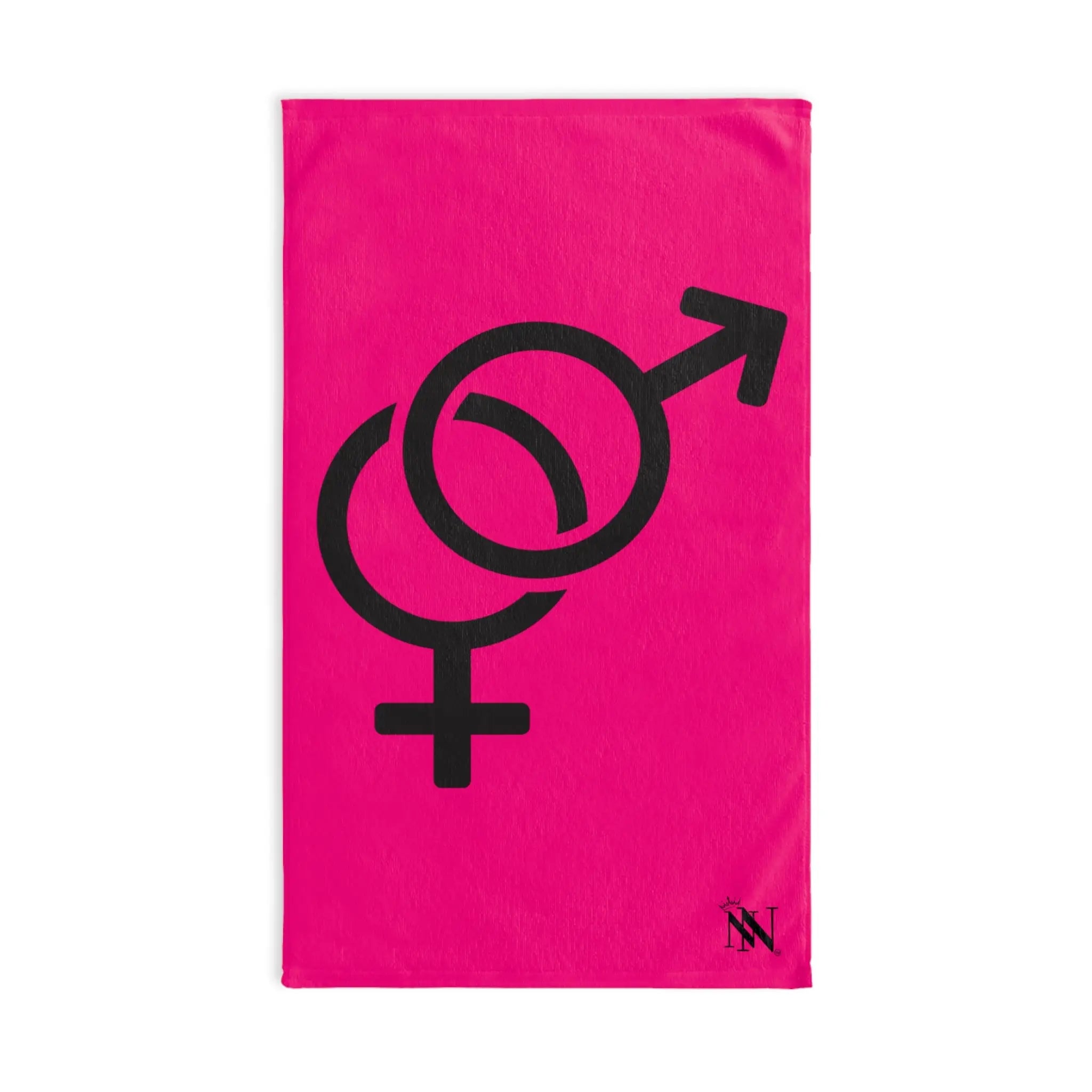 Him Her Gender Signs Signature Pink | Mix & Match Original Fun-Flirty Lovers’ Towels