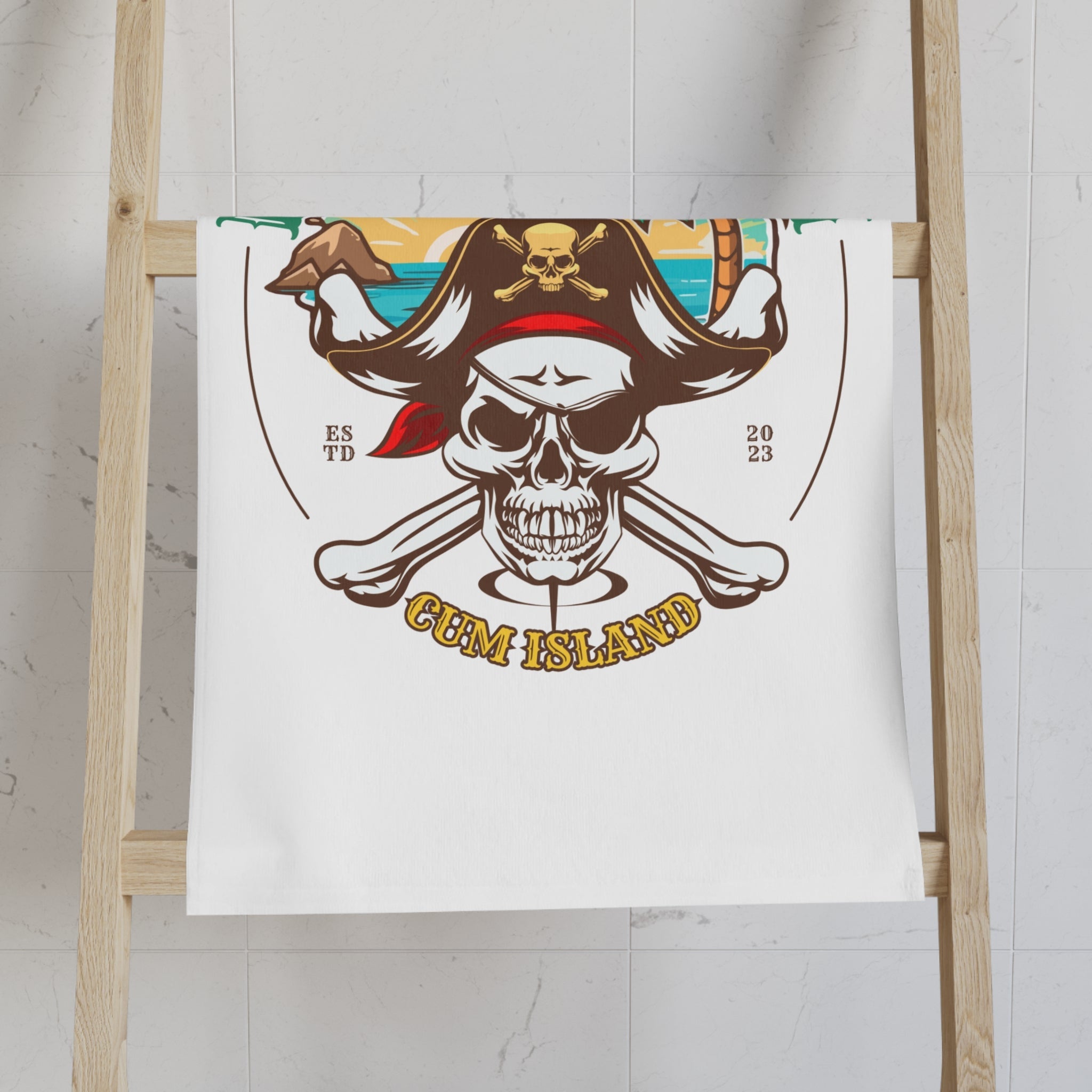 Cum Island Pirate Beach Cum Towel