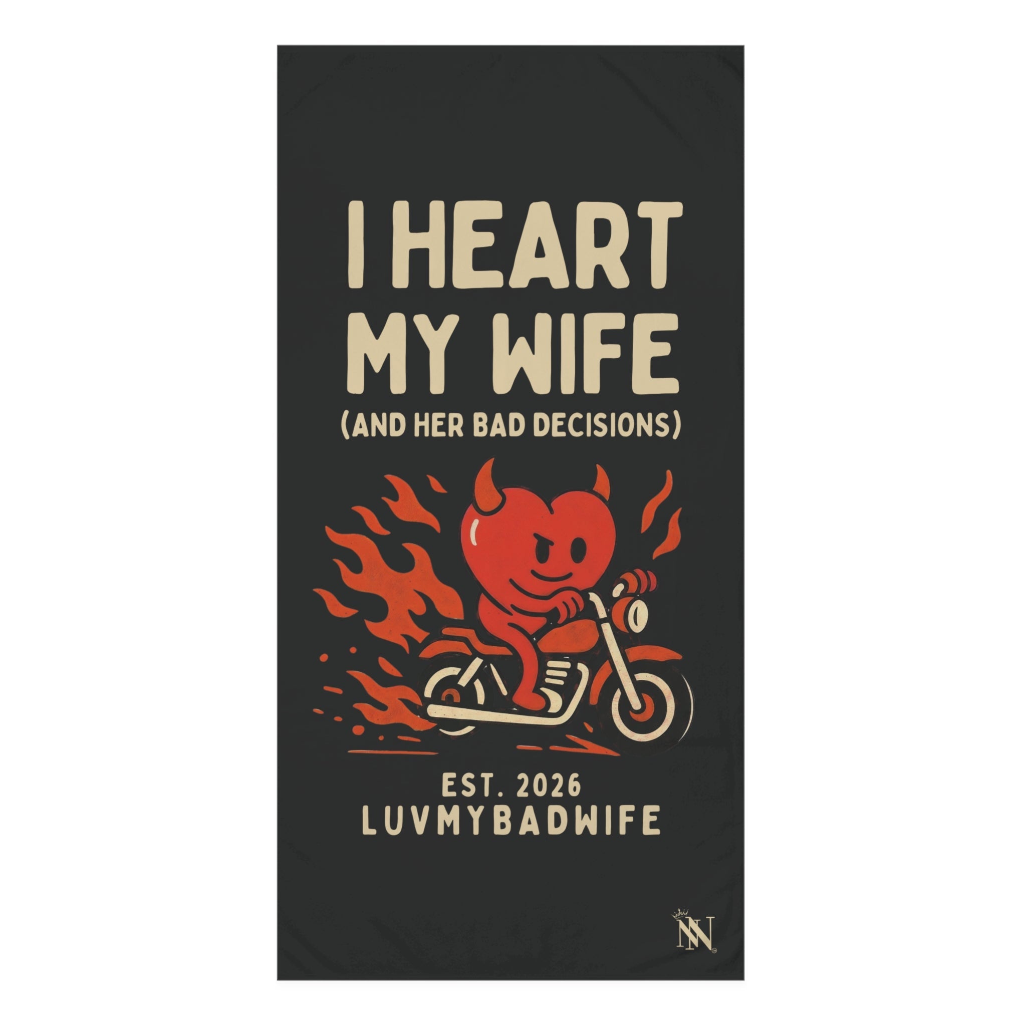 I Heart My Wife | Mix & Match XL Fun-Flirty Lovers’ Towels