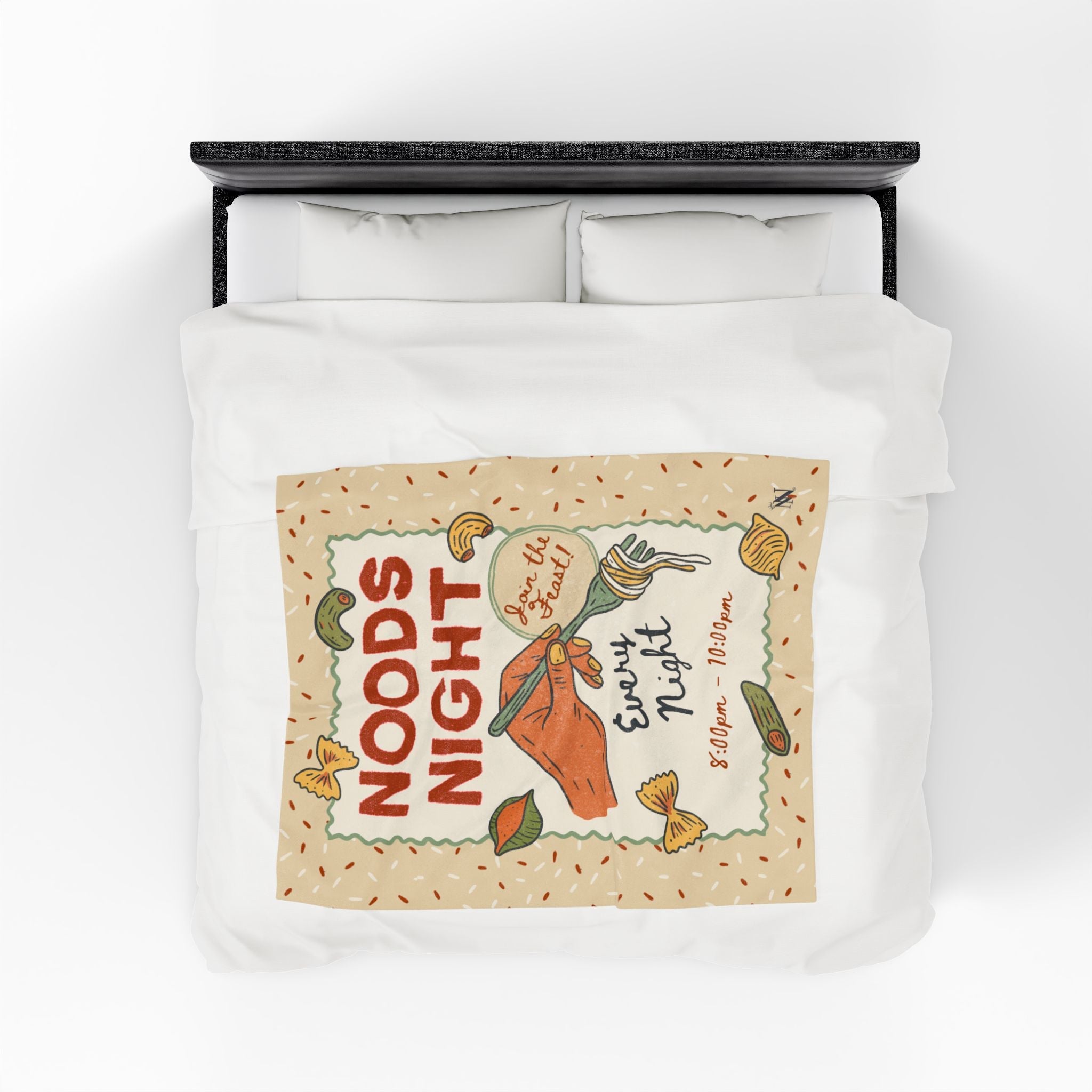 Noods Night | Mix & Match Velveteen Fun-Flirty Lovers’ Blankets