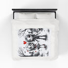Even in Death | Mix & Match Velveteen Fun-Flirty Lovers’ Blankets