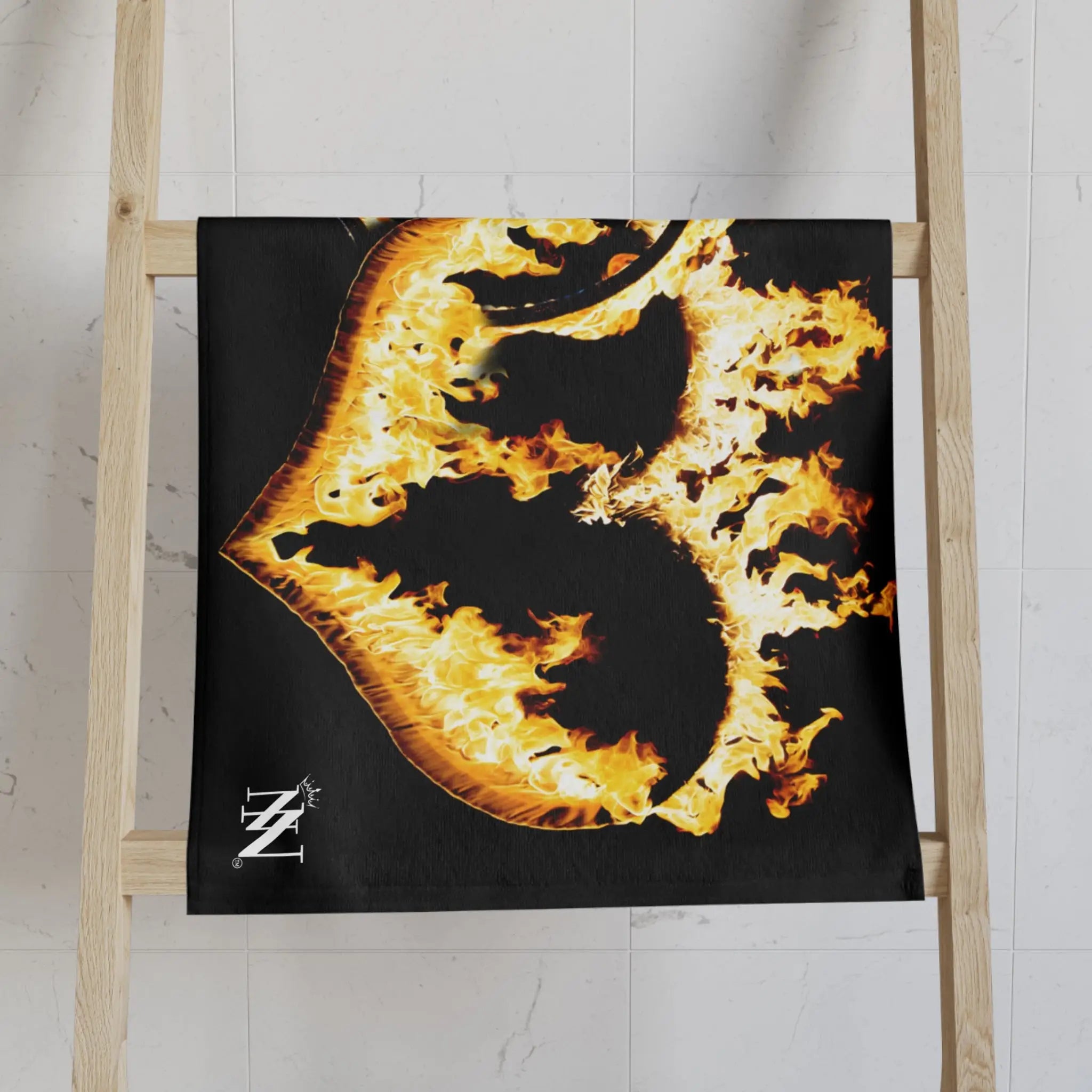 Double Hearts of Fire 3D | Mix & Match Original Fun-Flirty Lovers’ Towels
