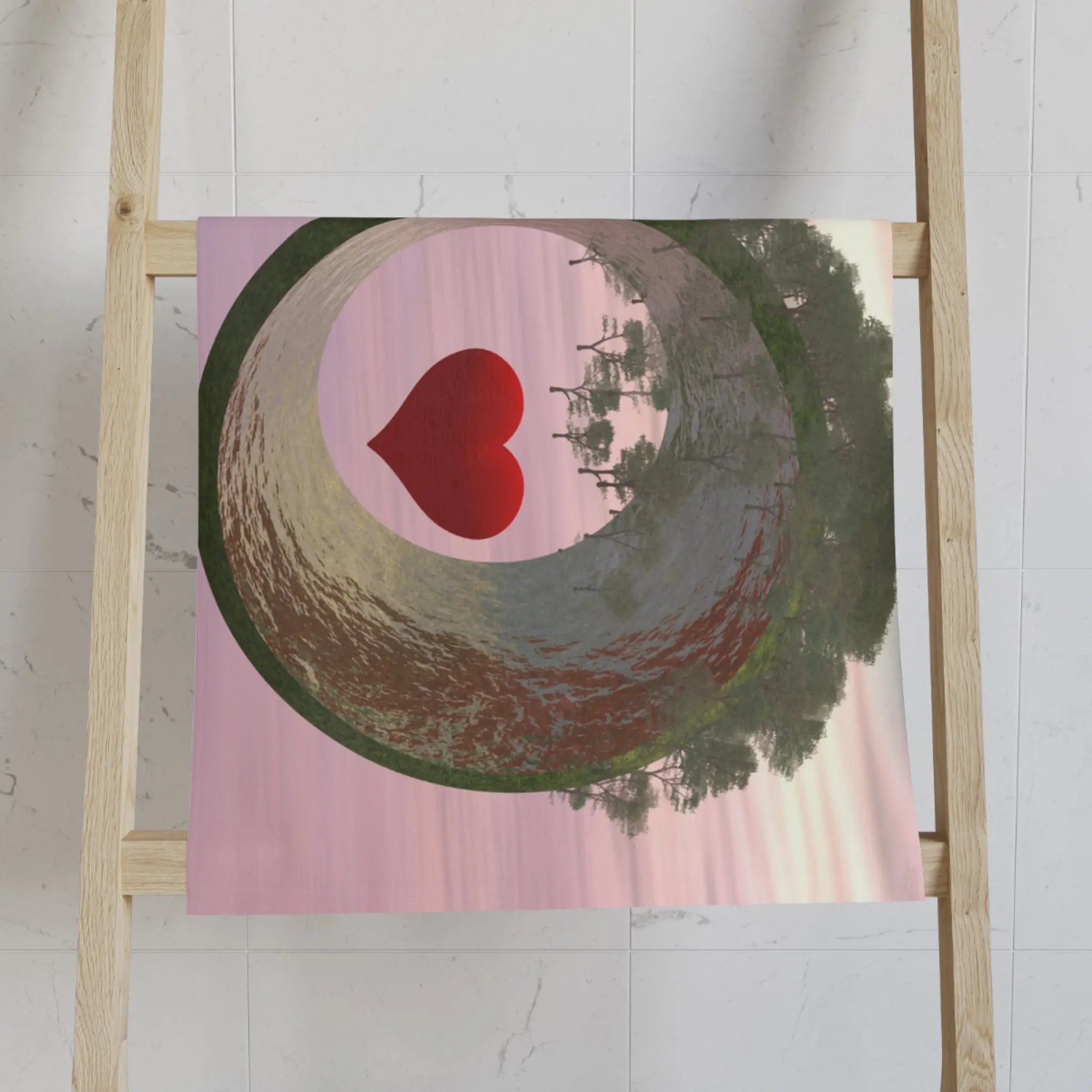 Earth Circle Love Cum Towel