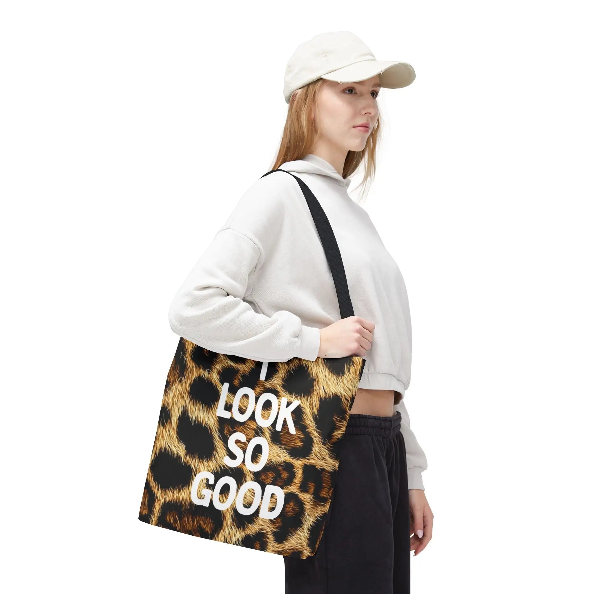 I Look So Good Realistic Cheetah Print Tote Bag