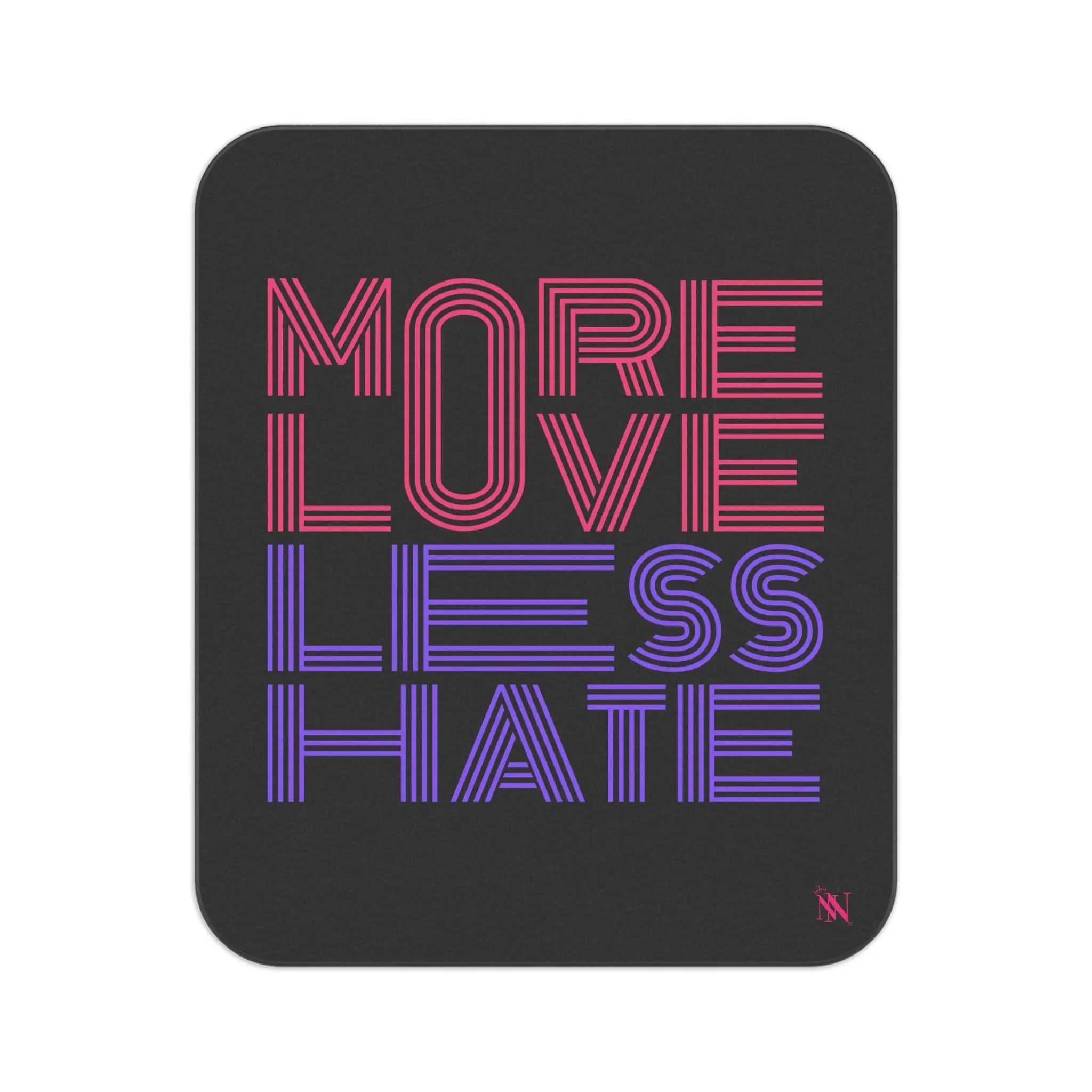 More Love Less Hate Water Resistant Blanket for Sex