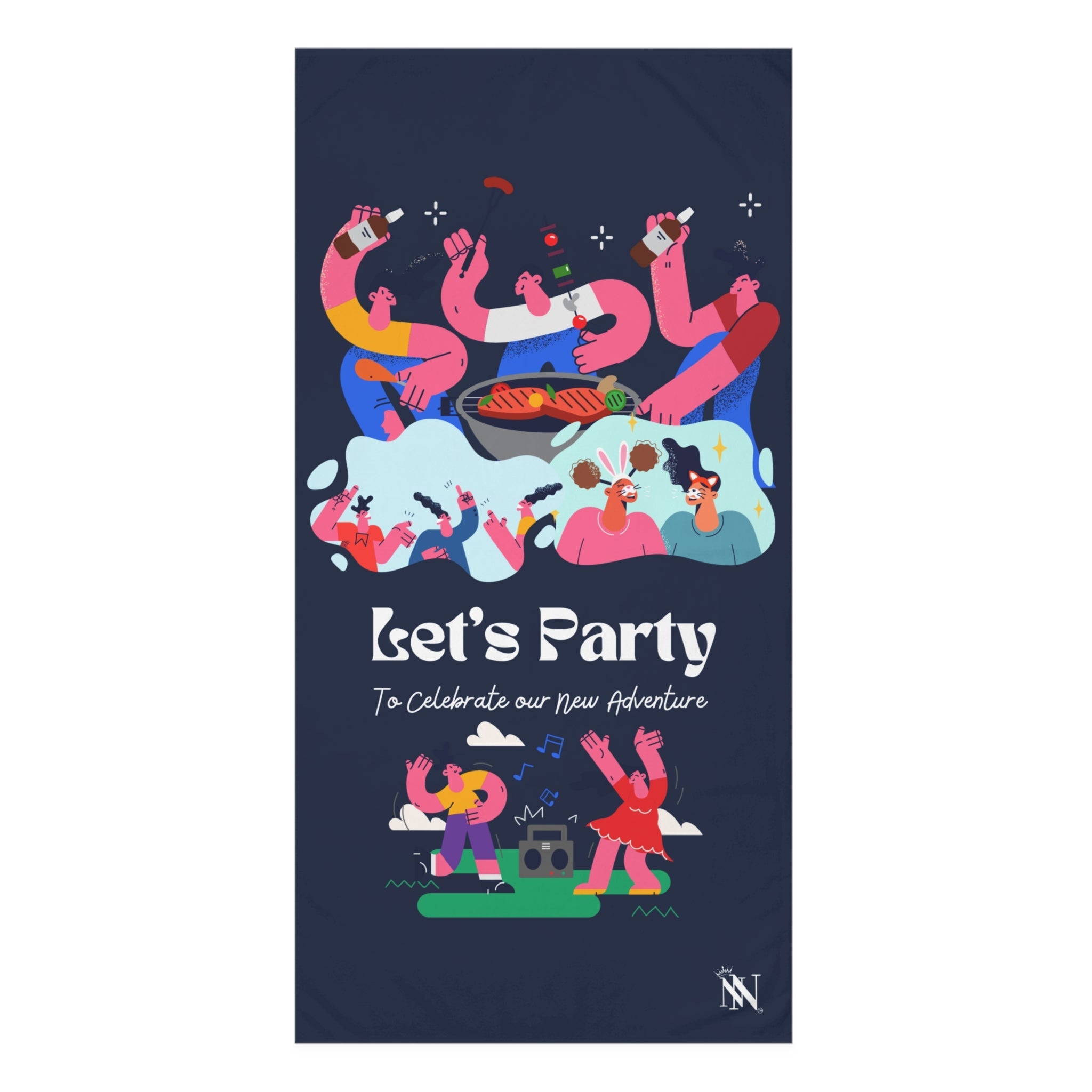 Let’s Party | Mix & Match XL Fun-Flirty Lovers’ Towels