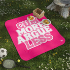 Cum More Argue Less | Mix Match Fun-Flirty Lovers’ Water-Resistant Blankets