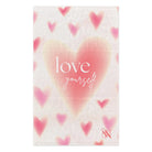 Love Yourself Heart Pattern Fun Sex Towel