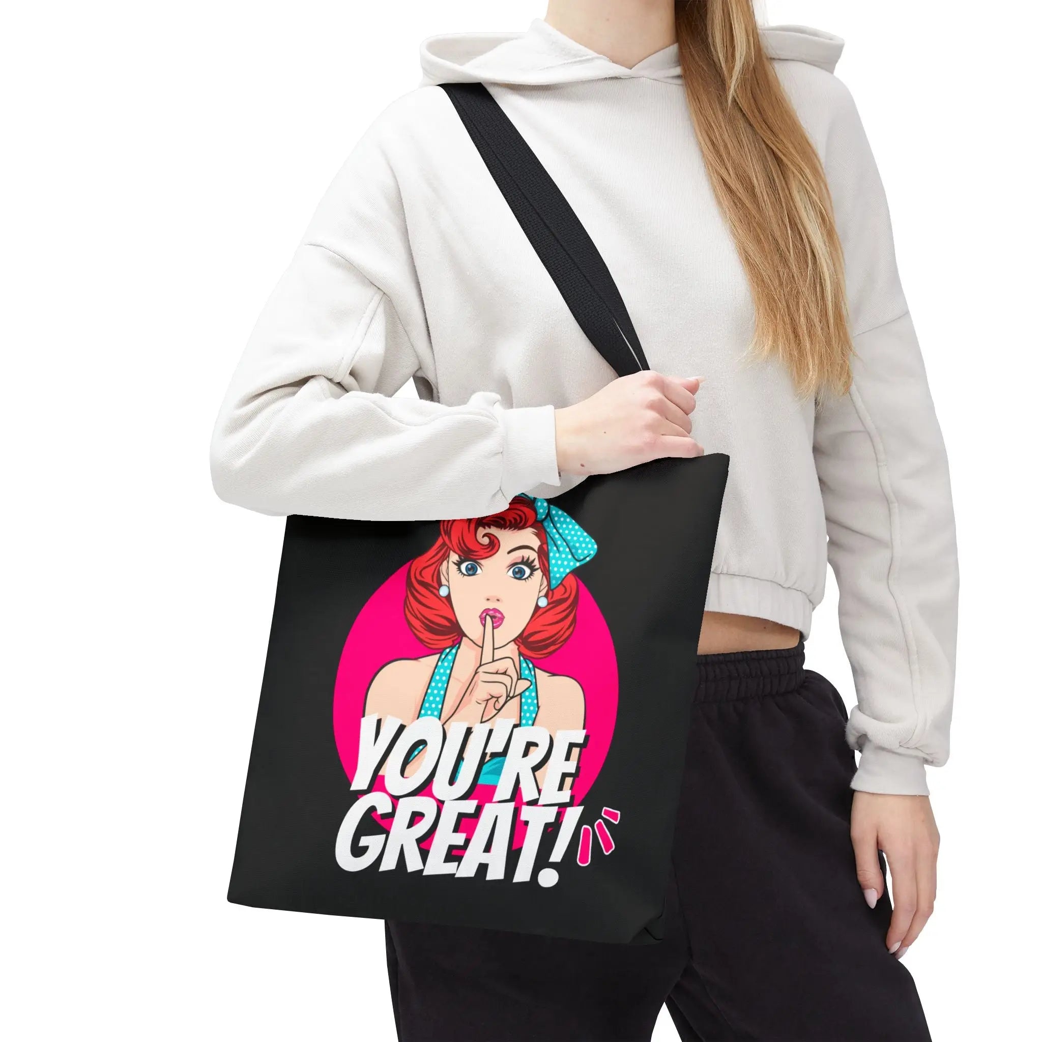 Shh! You’re Great! Anime | Nectar Napkins Fun-Flirty Lovers’ Totes