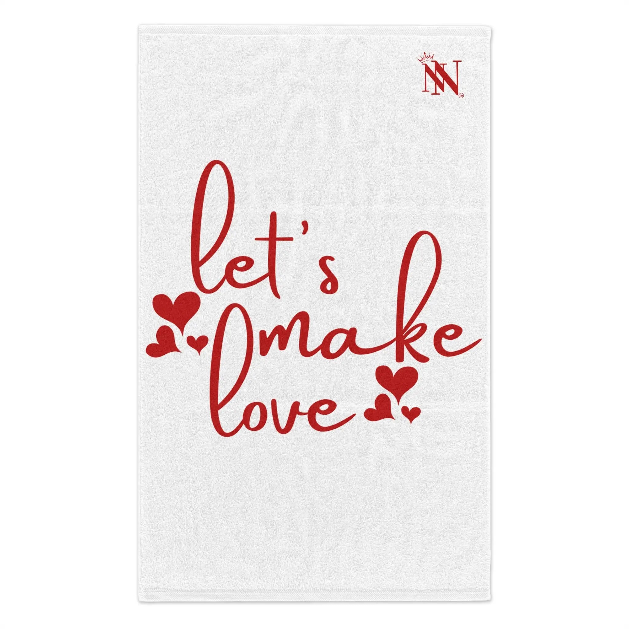 Let’s Make Love Hearts Sex Towel