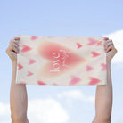 Love Yourself Heart Pattern Fun Sex Towel