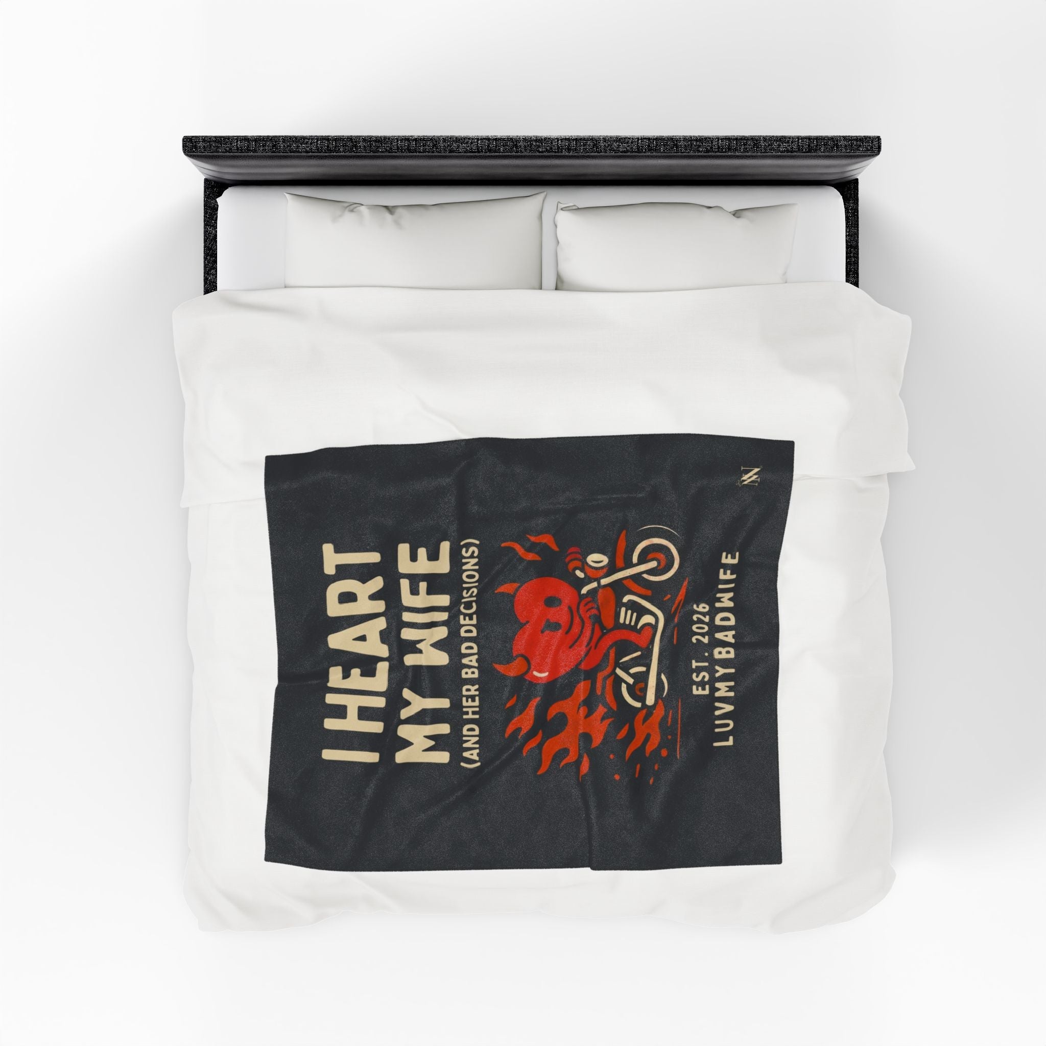 I Heart My Wife | Mix & Match Soft Fun-Flirty Lovers’ Blankets