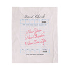 New Year New Sex Life Guest Check | Mix & Match Velveteen Fun-Flirty Lovers’ Blankets