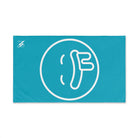 Drooling Emoji Teal | Mix & Match Classic Fun-Flirty Lovers’ Towels