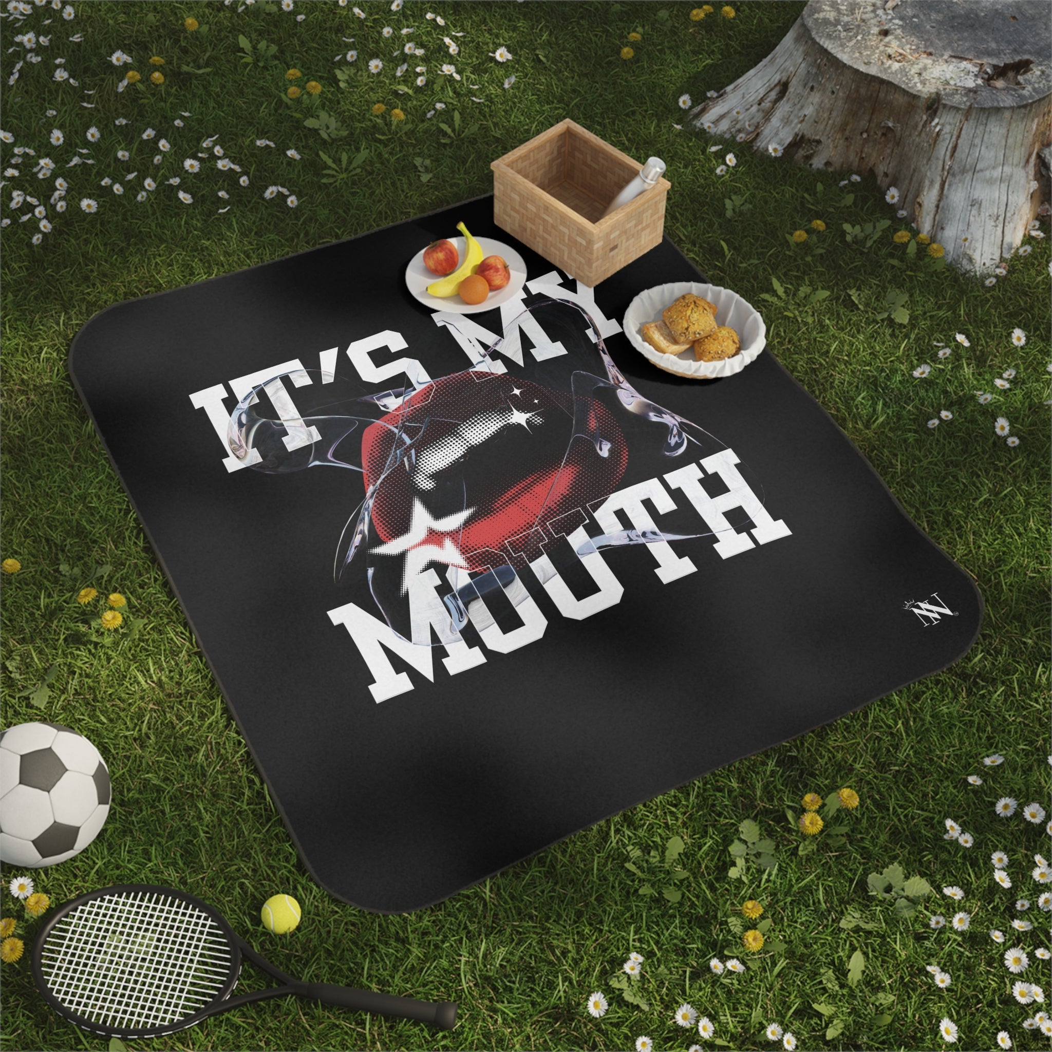 It’s My Mouth | Mix Match Fun-Flirty Lovers’ Water-Resistant Blankets