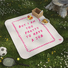 Too Pretty to Have a Job | Mix Match Fun-Flirty Lovers’ Water-Resistant Blankets