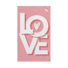 Block Letter Love Heart Cum Towel