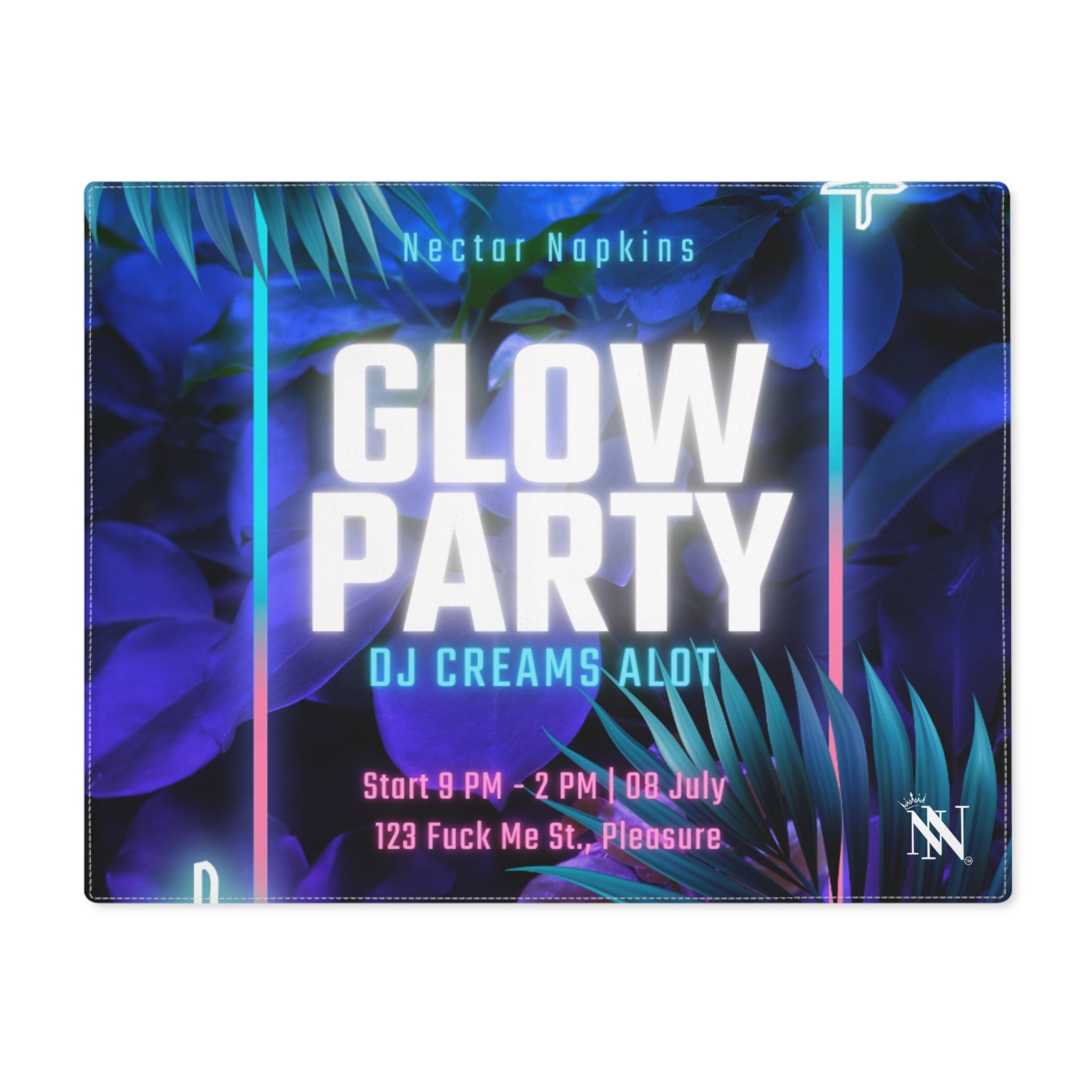 Glow Party | Mix & Match Playful Fun-Flirty Lovers’ Toy Mats