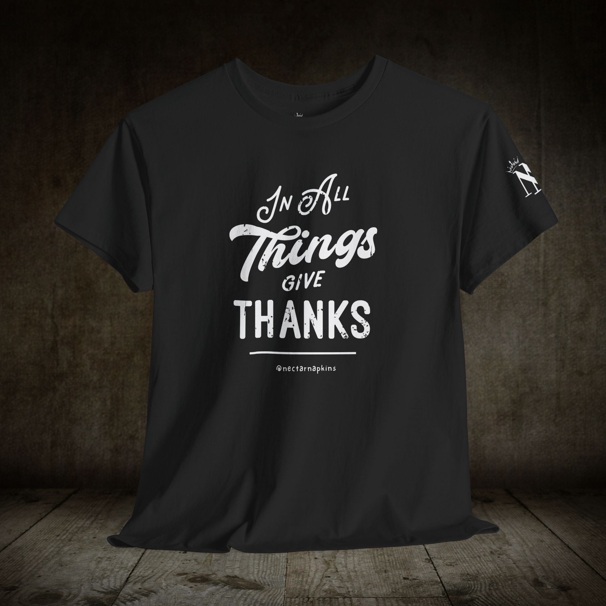 In All Things Give Thanks | Mix & Match Cotton Unisex Fun-Flirty Lovers’ T-Shirts