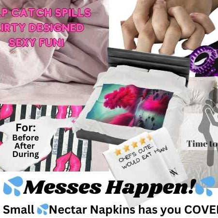 Cum Rag | Nectar Napkins Fun-Flirty Lovers' After Sex Towels NECTAR NAPKINS