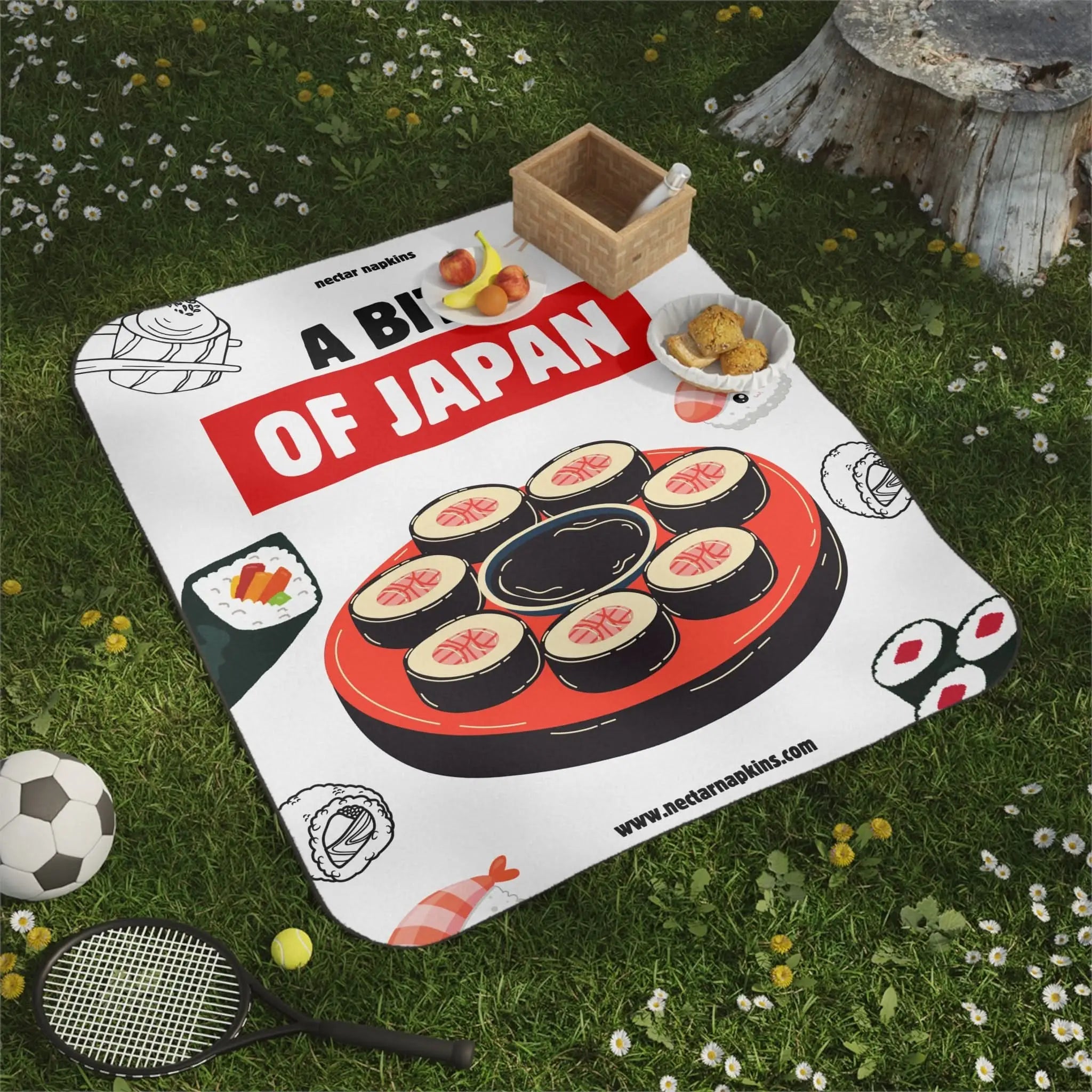 A Bite of Japan | Mix Match Fun-Flirty Lovers’ Water-Resistant Blankets