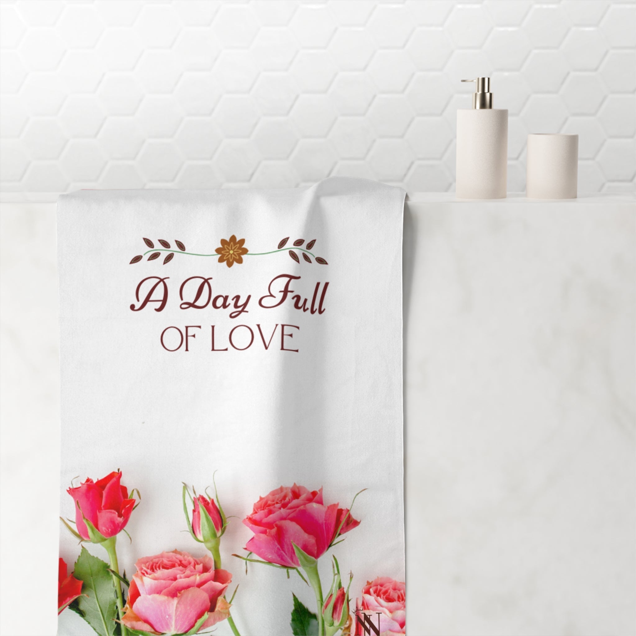 A Day Full of Love | Mix & Match XL Fun-Flirty Lovers’ Towels