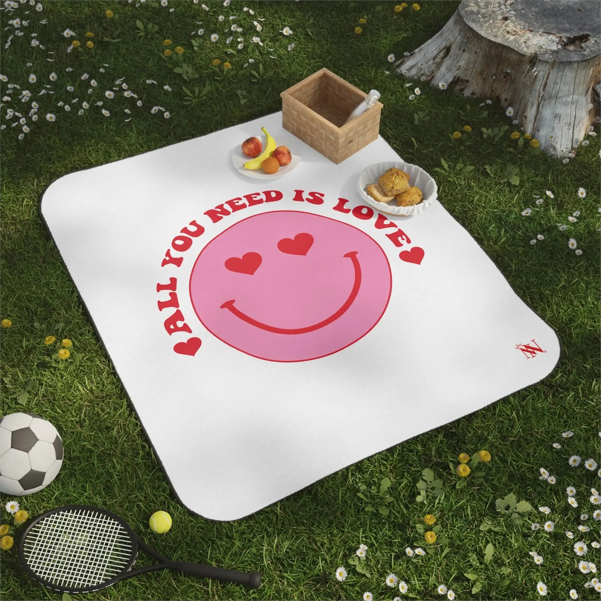 All You Need Is Love Emoji | Mix Match Fun-Flirty Lovers’ Water-Resistant Blankets