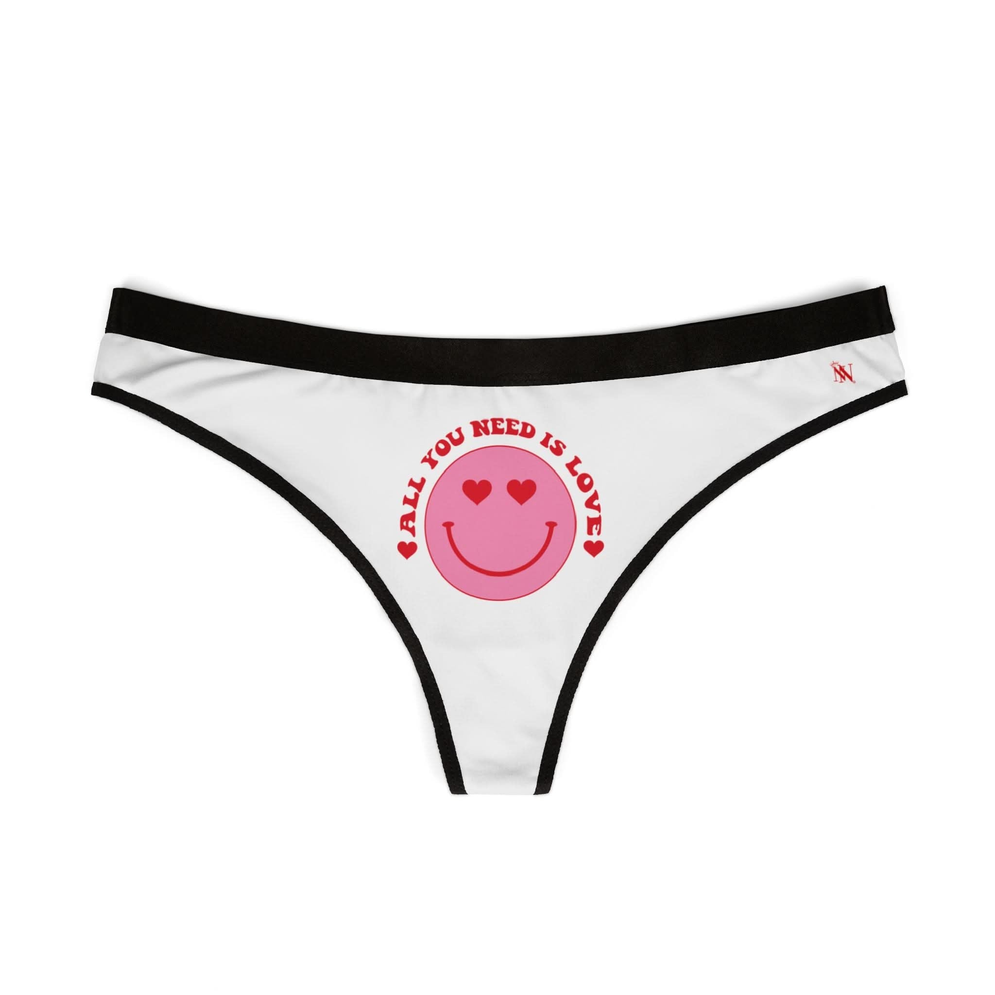 All You Need Is Love Emoji | Mix & Match Women’s Fun-Flirty Lovers’ Thongs
