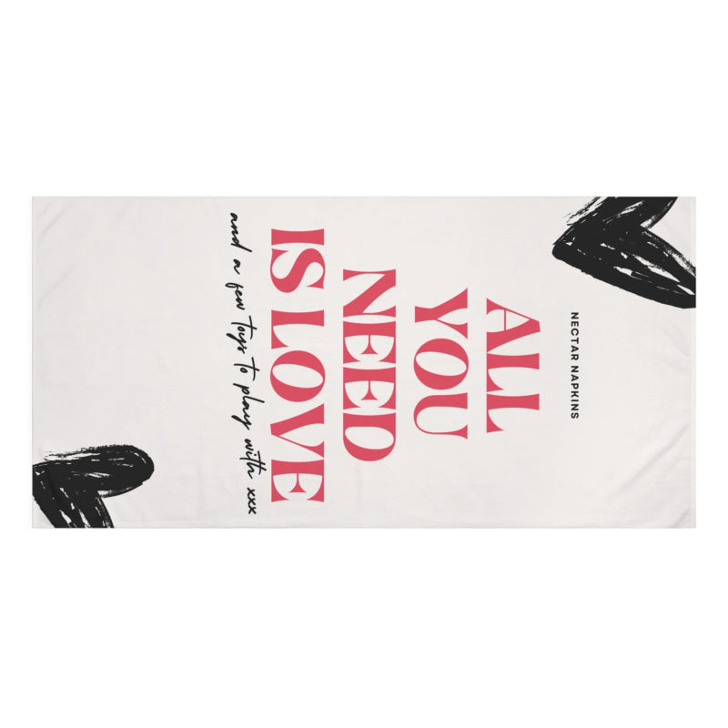 All You Need Is Love | Mix & Match Naughty XL Fun-Flirty Lovers’ Towels