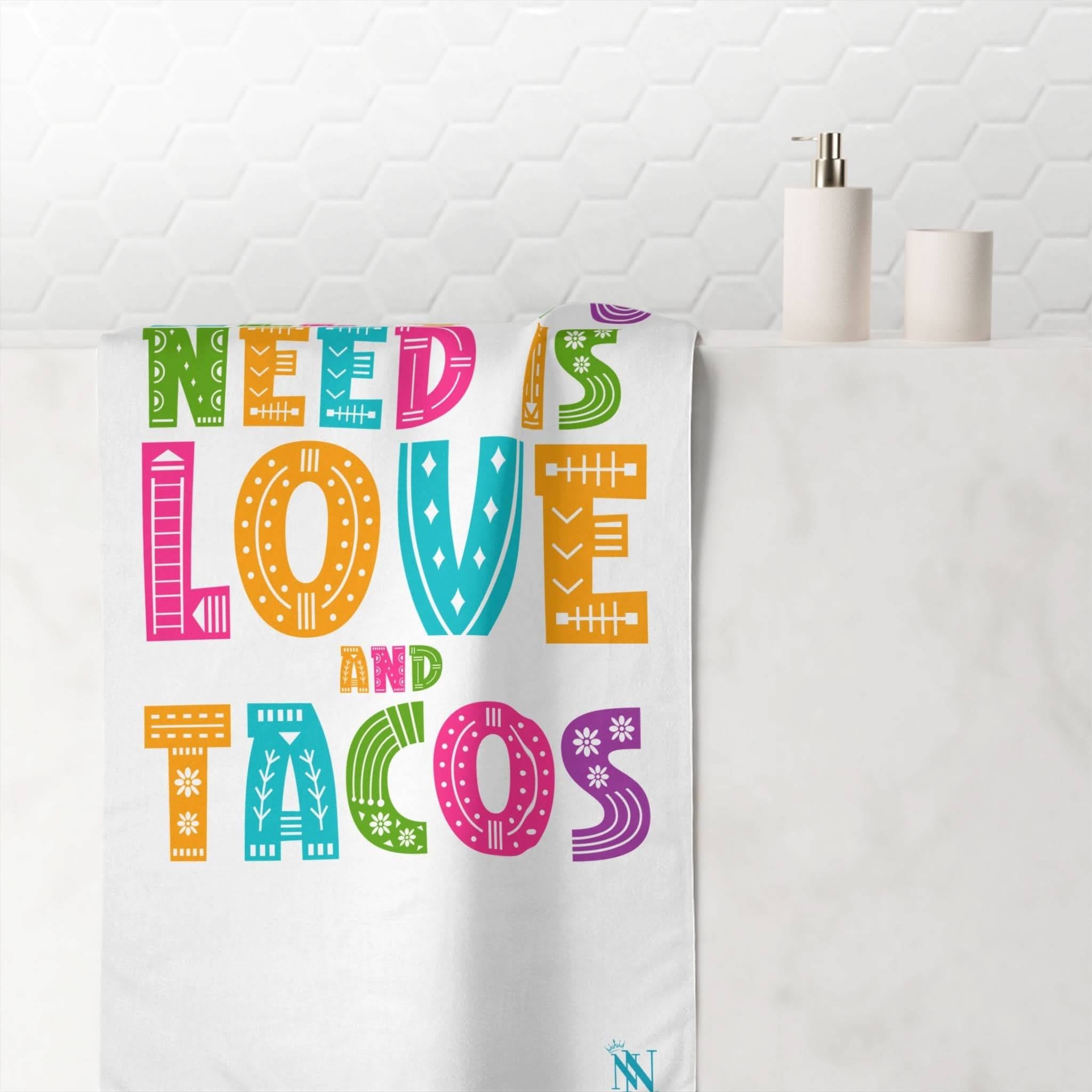 All You Need Is Love & Tacos | Mix & Match Naughty XL Fun-Flirty Lovers’ Towels