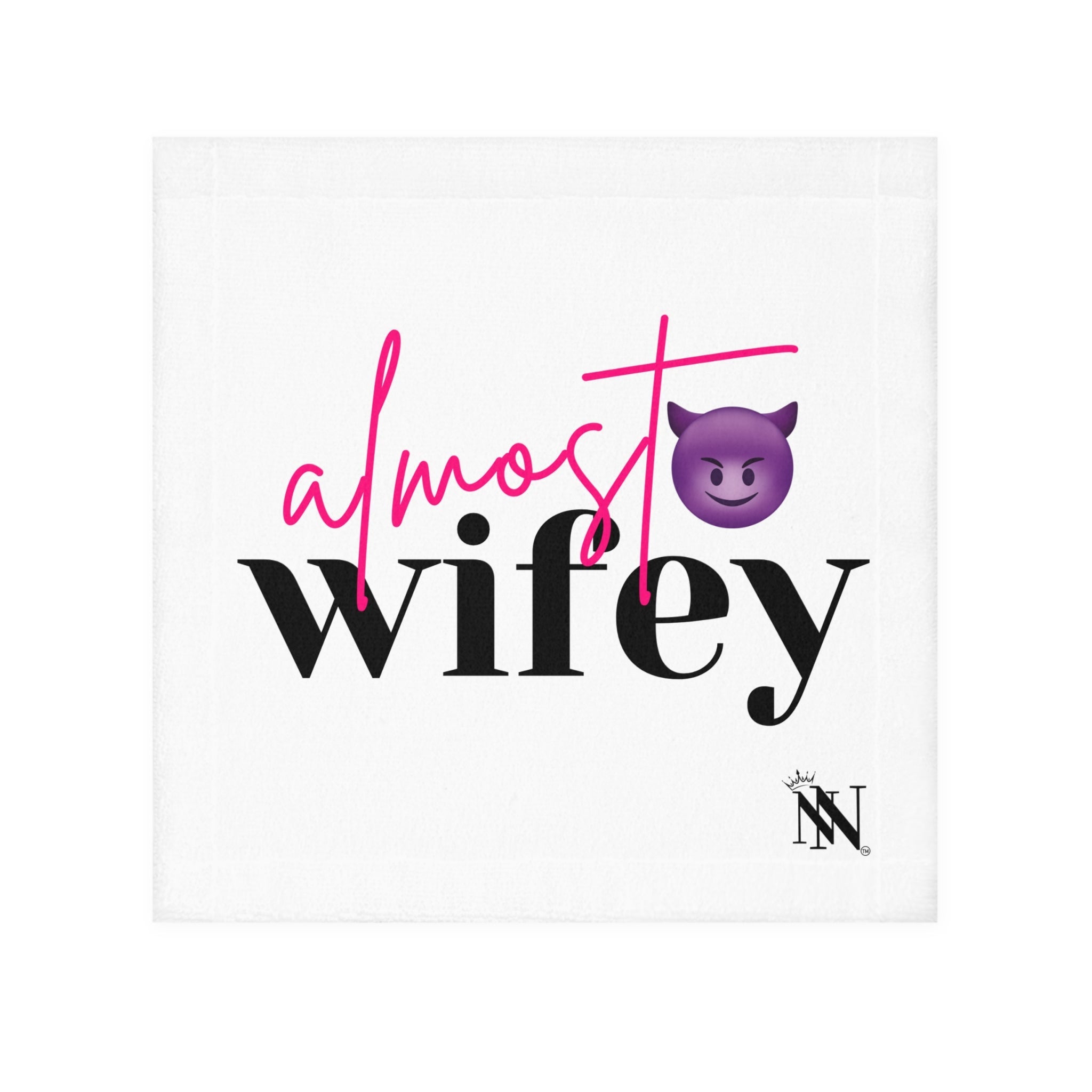 Almost Wifey Bachelorette Emoji | Mix & Match Lils’ Fun-Flirty Lovers’ Towels