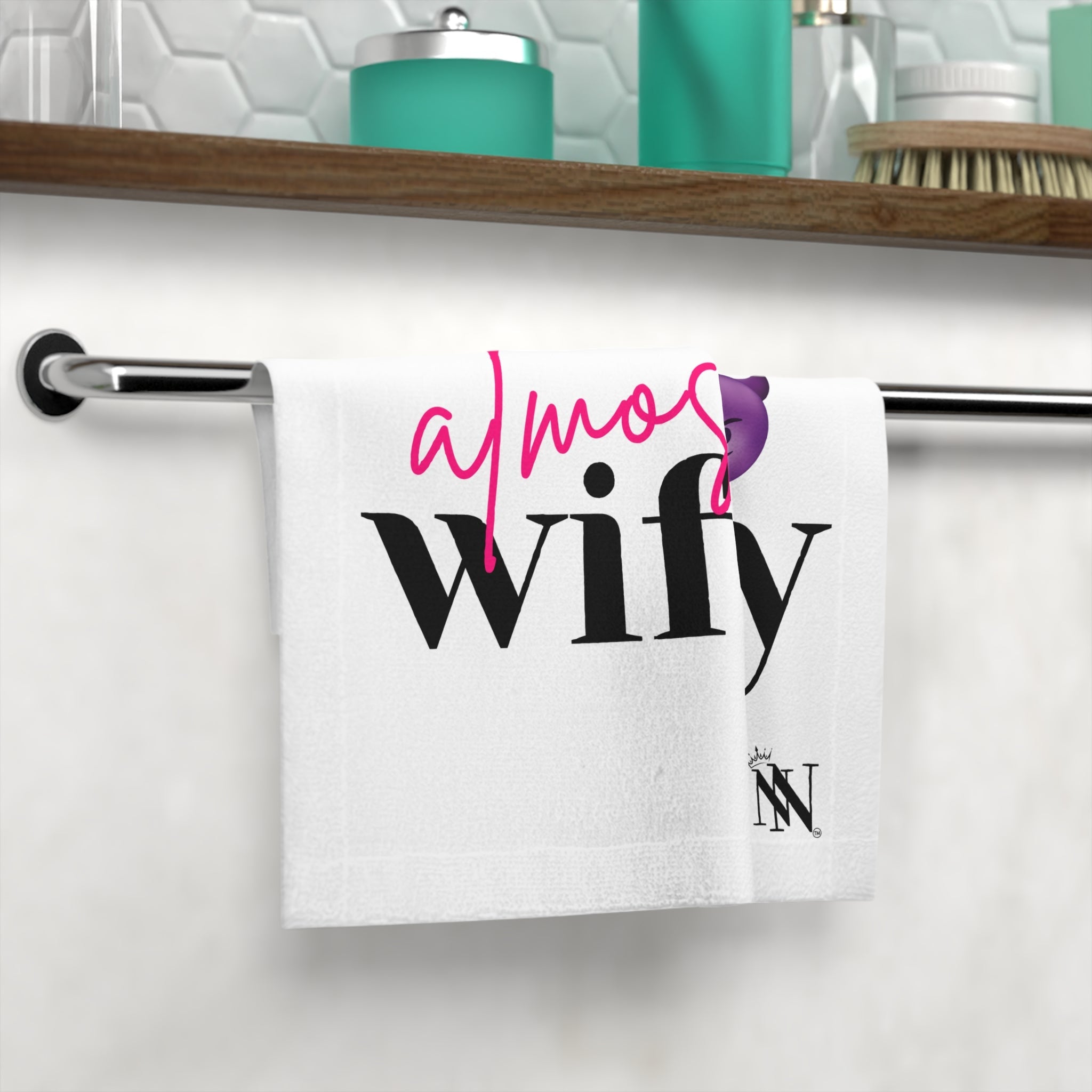 Almost Wifey Bachelorette Emoji | Mix & Match Lils’ Fun-Flirty Lovers’ Towels