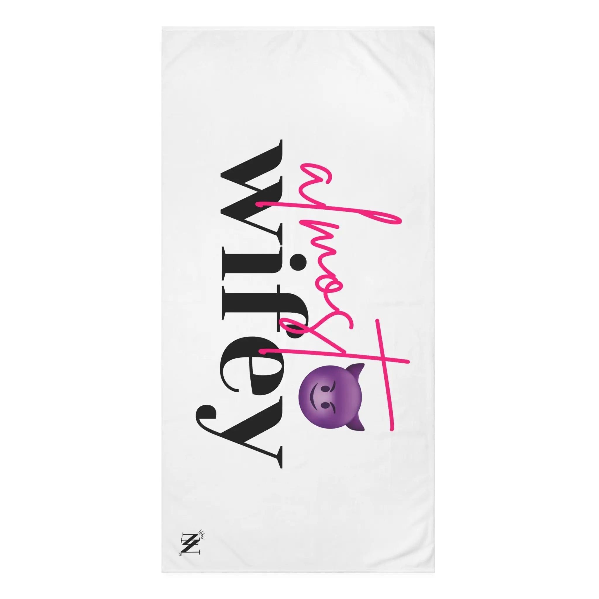 Almost Wifey Bachelorette Emoji | Mix & Match XL Fun-Flirty Lovers’ Towels