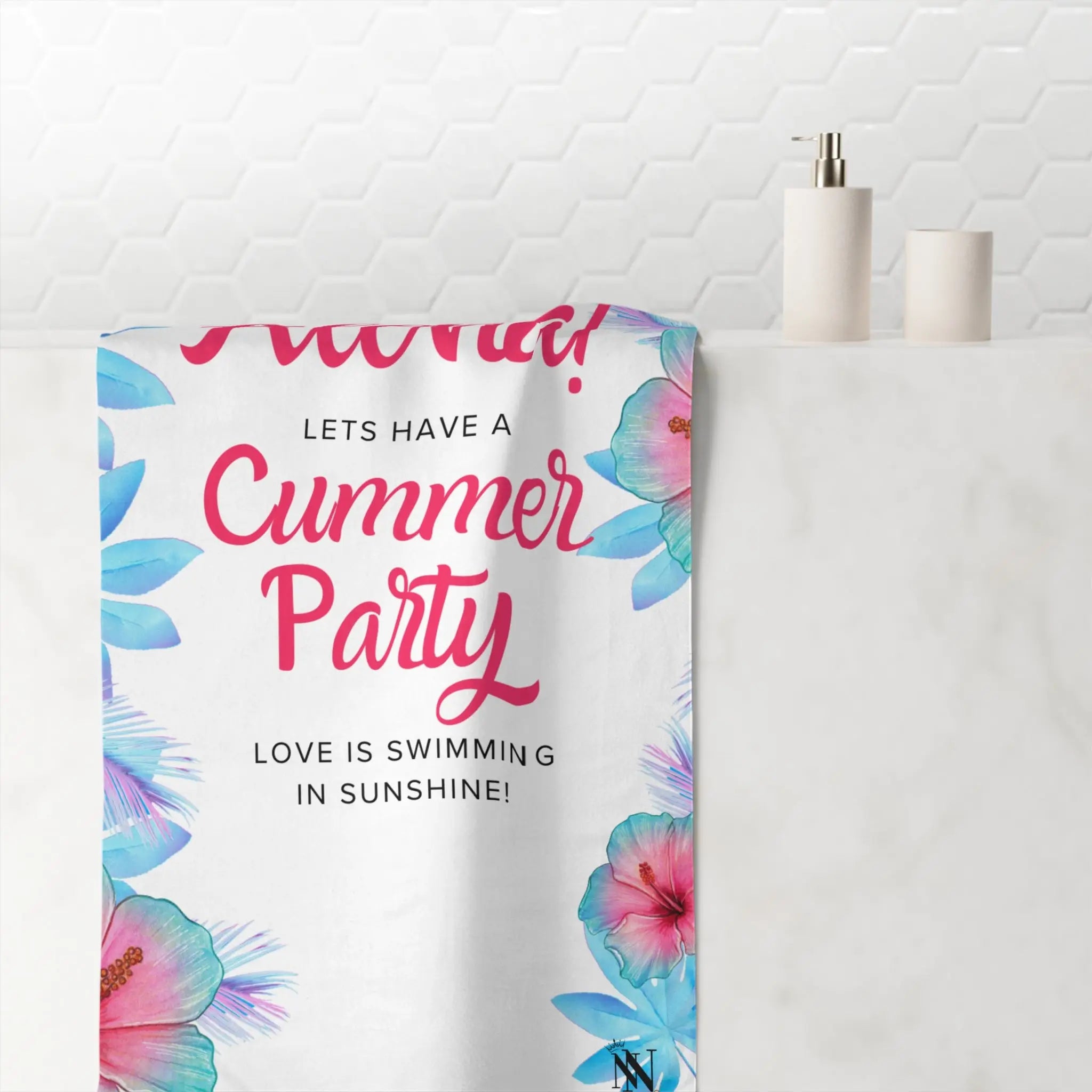 Aloha! Cummer Party | Mix & Match XL Fun-Flirty Lovers’ Towels