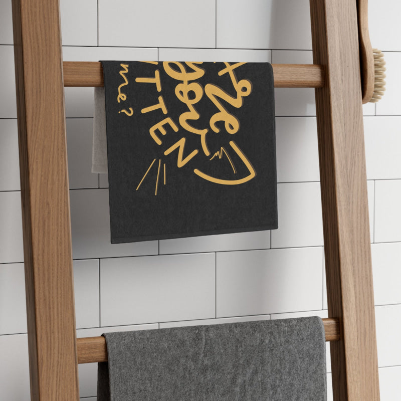 Are You Kitten Me? Black | Mix & Match Soft Fun-Flirty Lovers’ Towels