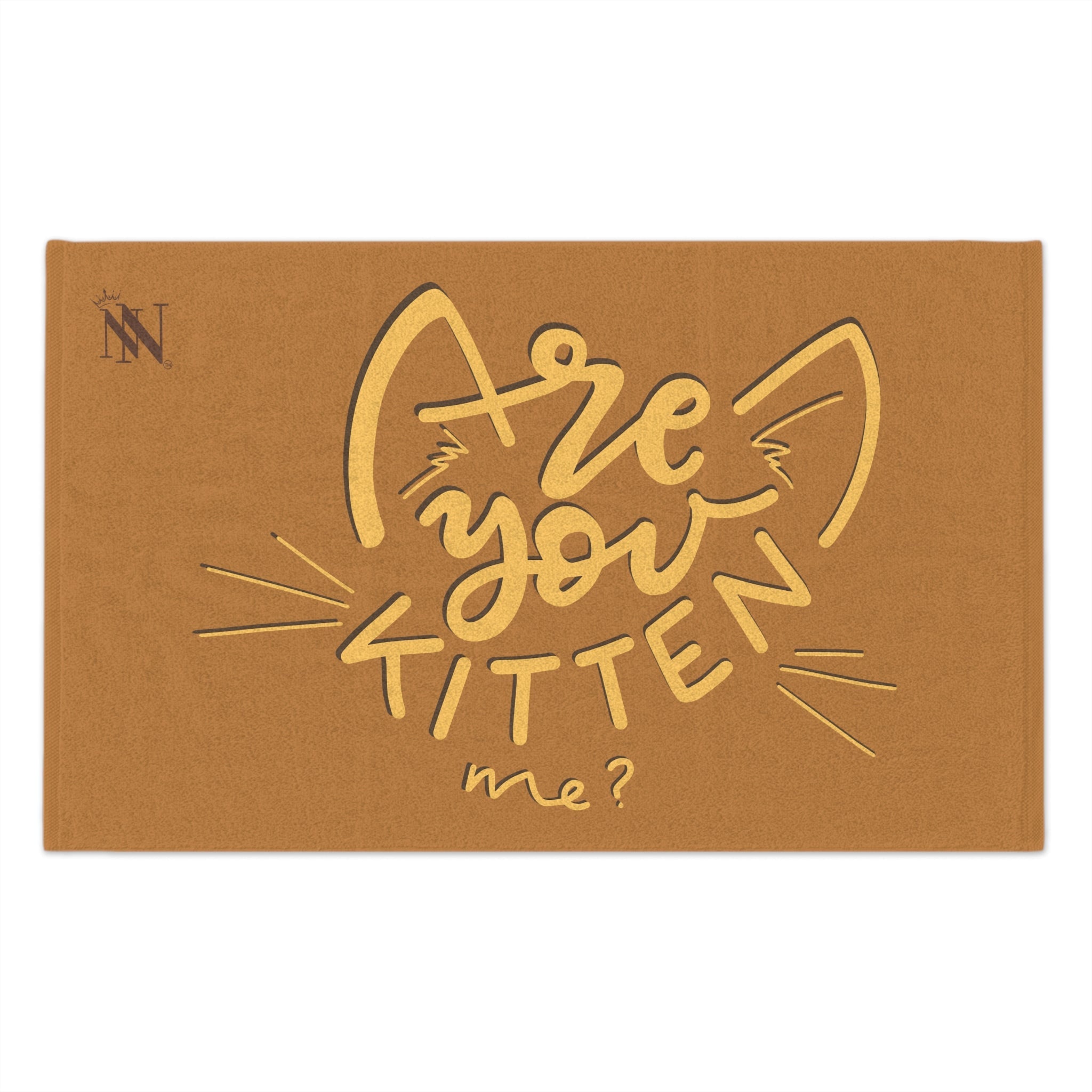 Are You Kitten Me? Light Brown | Mix & Match Soft Fun-Flirty Lovers’ Towels