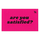 Are You Satisfied? Pink Mix Match Soft Sex Towels | Flirty Lovers’ Gifts
