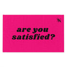 Are You Satisfied? Pink Mix Match Soft Sex Towels | Flirty Lovers’ Gifts