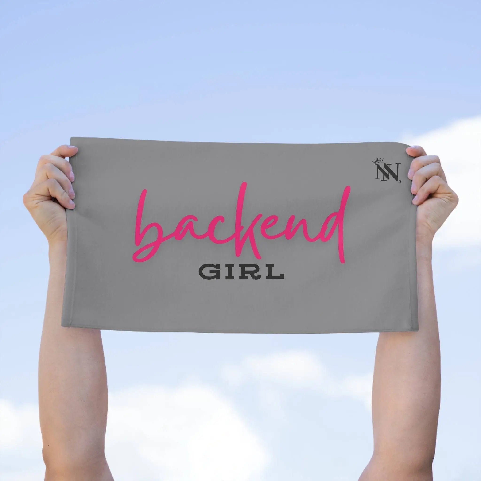 Backend Girl Grey Mix & Match Soft Sex Towels | Naughty Lovers’ Gifts