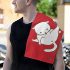 Bad Kitty Red | Mix & Match Soft Fun-Flirty Lovers’ Towels