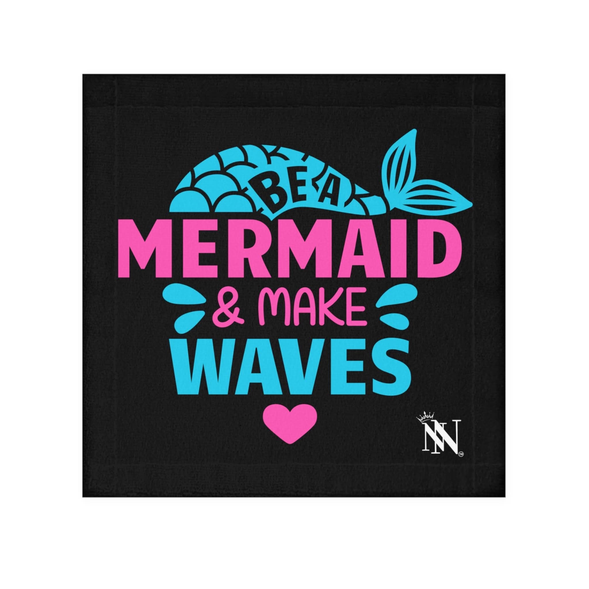 Be a Mermaid & Make Waves Black | Mix & Match Lils’ Fun-Flirty Lovers’ Towels