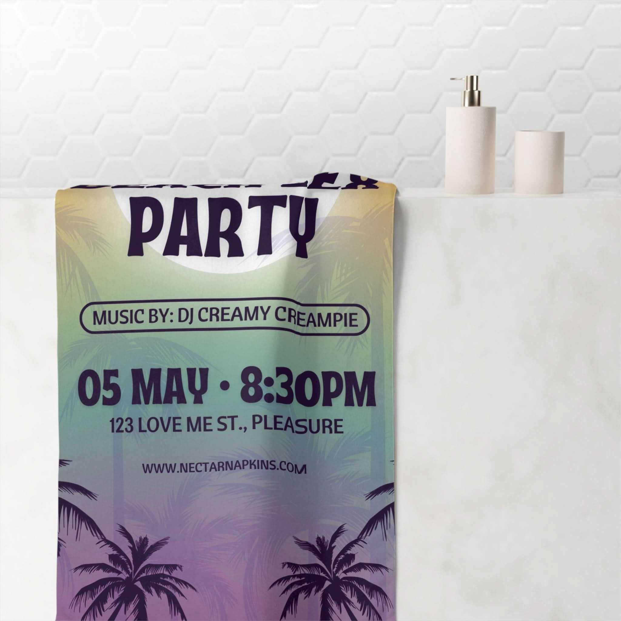 Beach Sex Party | Mix & Match Naughty XL Fun-Flirty Lovers’ Towels