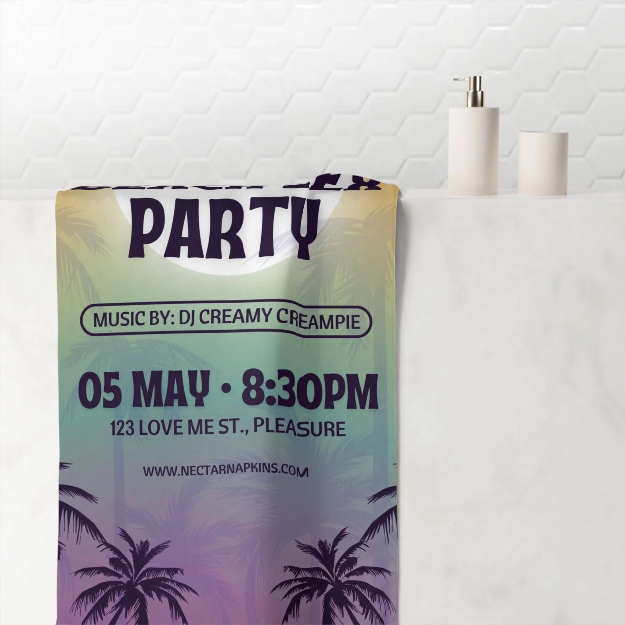 Beach Sex Party | Mix & Match Naughty XL Fun-Flirty Lovers’ Towels