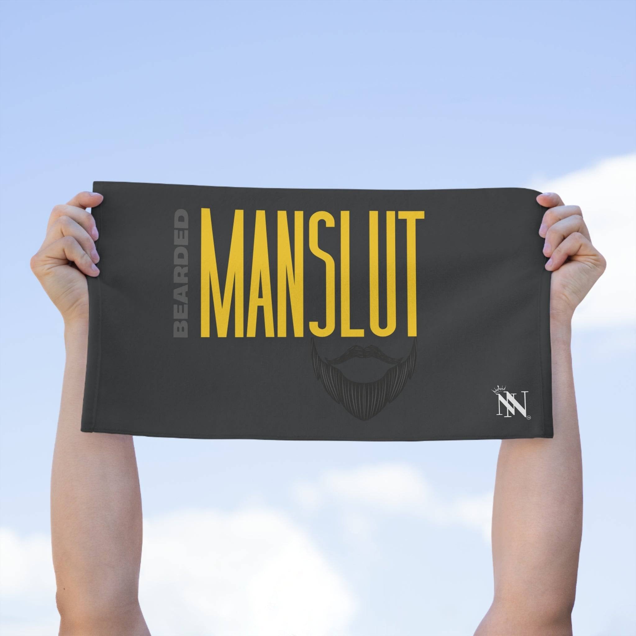 Bearded Man Slut | Mix & Match Soft Fun-Flirty Lovers’ Towels