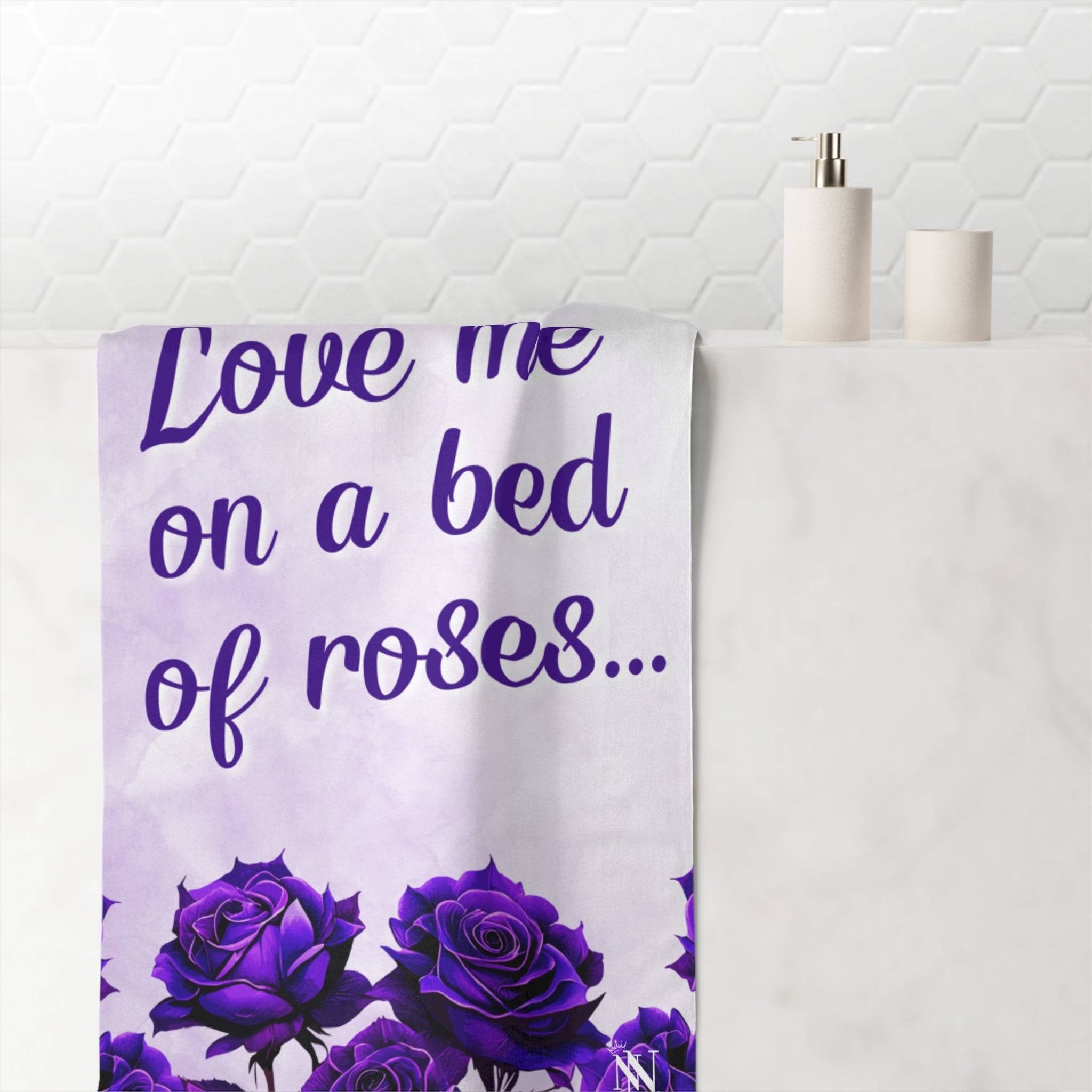 Bed of Roses | Mix & Match Naughty XL Fun-Flirty Lovers’ Towels