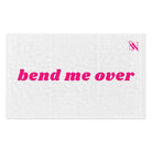 Bend Me Over White | Mix & Match Soft Fun-Flirty Lovers’ Towels