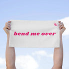 Bend Me Over White | Mix & Match Soft Fun-Flirty Lovers’ Towels