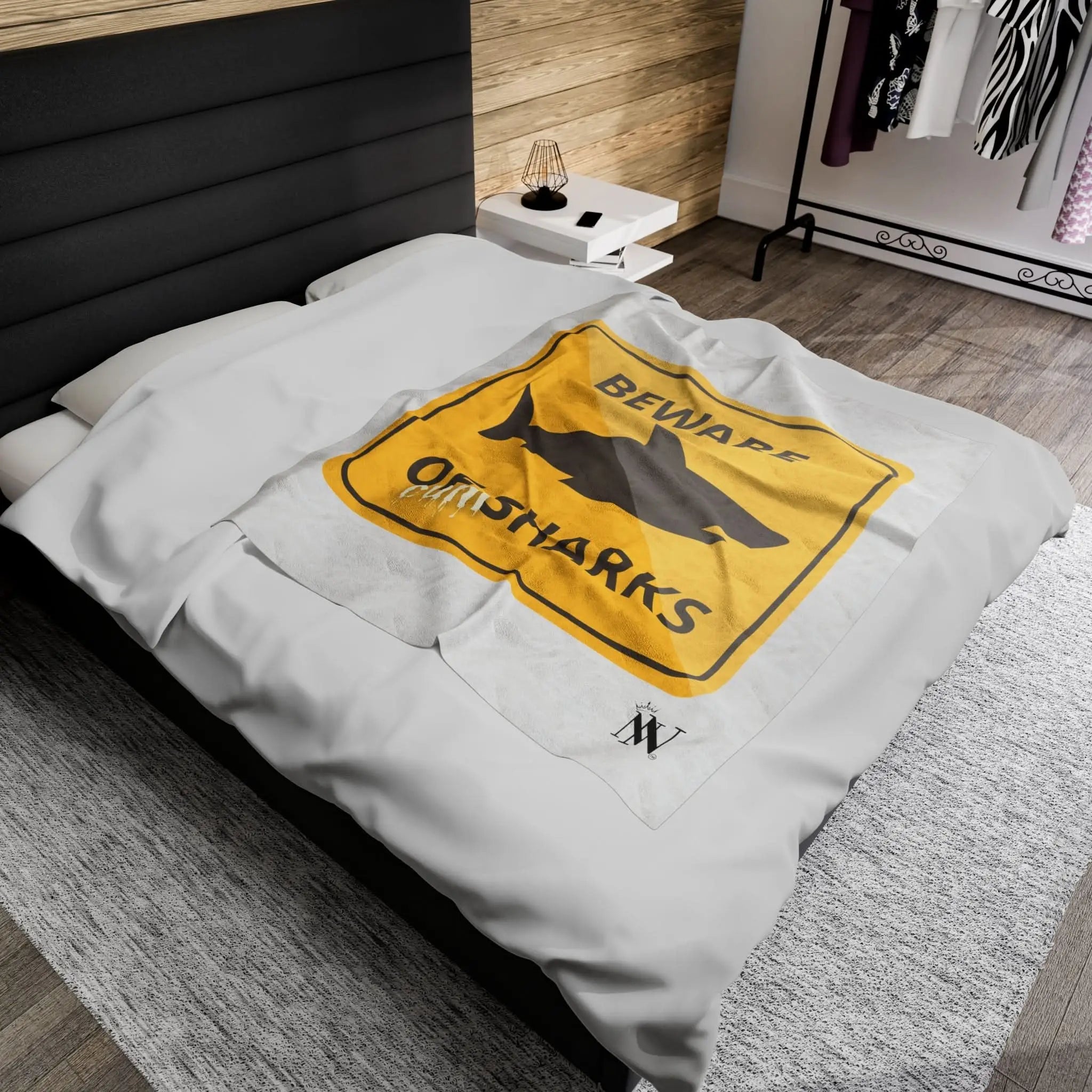 Beware of Cum Sharks | Mix & Match Fun-Flirty Lovers’ Blankets