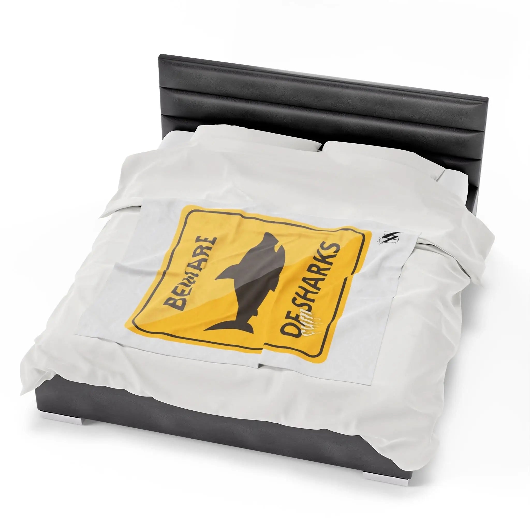 Beware of Cum Sharks | Mix & Match Fun-Flirty Lovers’ Blankets